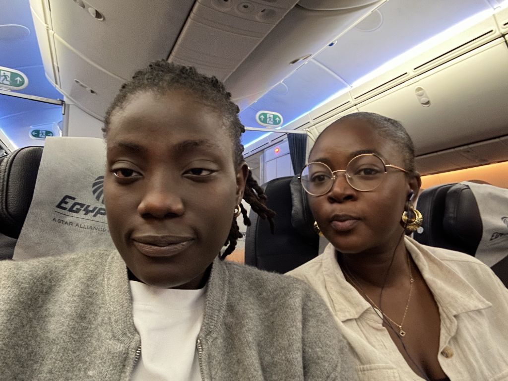 Marion & Tosin on Flight